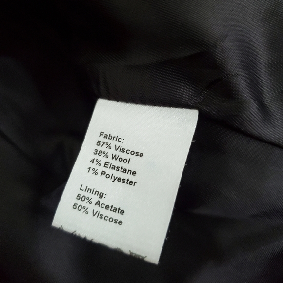 Reiss Goblin Cropped Striped Suite Blazer Jacket Wool Blend Size 14 - Picture 14 of 15